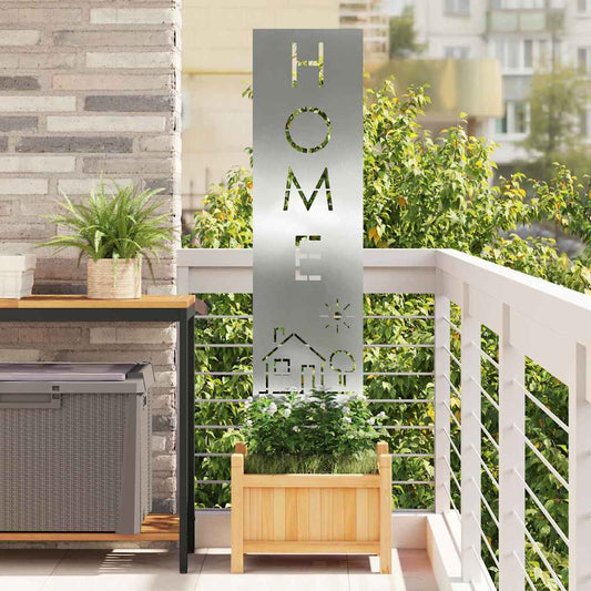 Tuin Privacy Screen Zilver 32 x 140 cm Gegalvaniseerd staal is nu te koop bij PeponiXL, paradijselijk wonen!