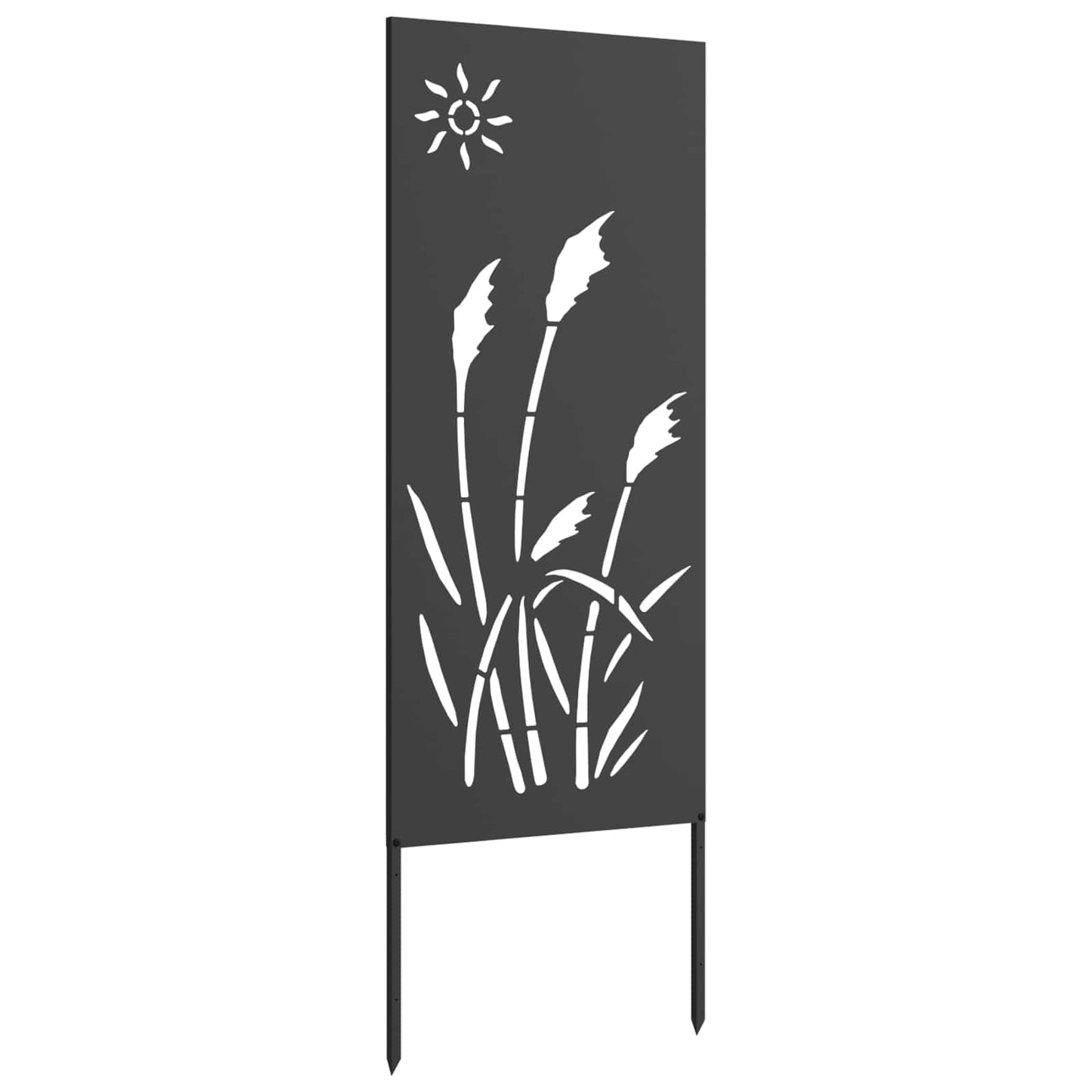 Tuin Privacy Screen Zwart 50 x 140 cm Koudgewalst staal is nu te koop bij PeponiXL, paradijselijk wonen!
