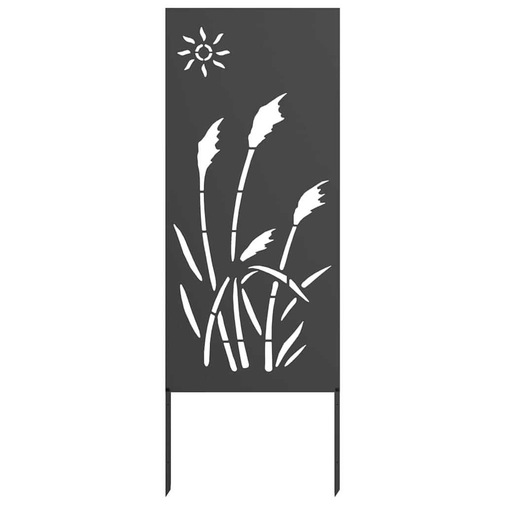 Tuin Privacy Screen Zwart 50 x 140 cm Koudgewalst staal is nu te koop bij PeponiXL, paradijselijk wonen!