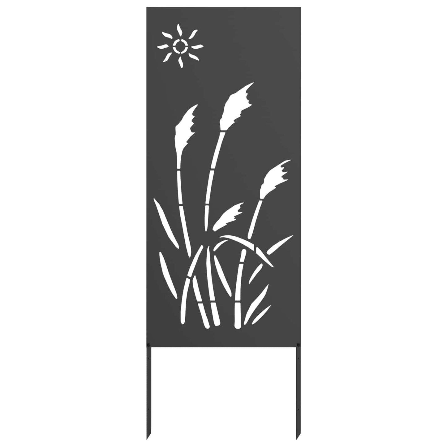Tuin Privacy Screen Zwart 50 x 140 cm Koudgewalst staal is nu te koop bij PeponiXL, paradijselijk wonen!