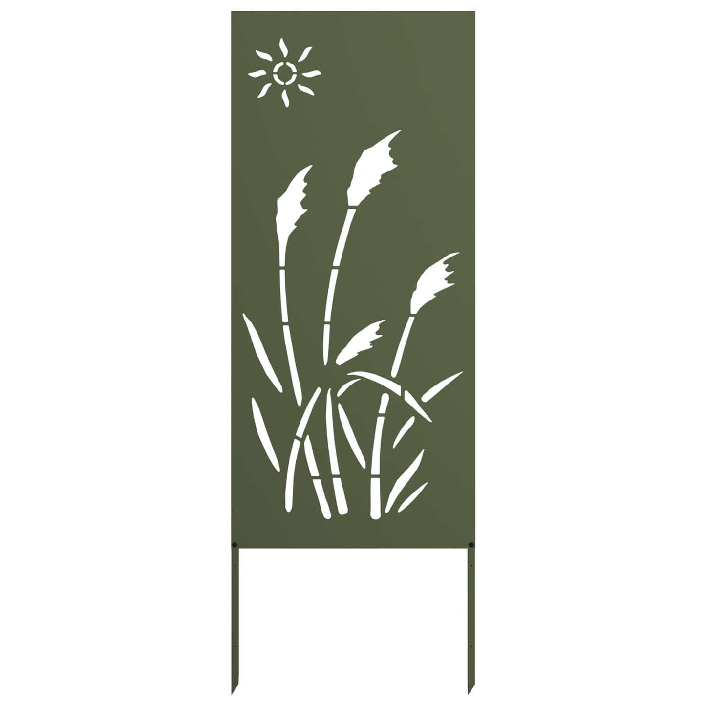 Tuin Privacy Screen Olijfgroen 50 x 140 cm Koudgewalst staal is nu te koop bij PeponiXL, paradijselijk wonen!