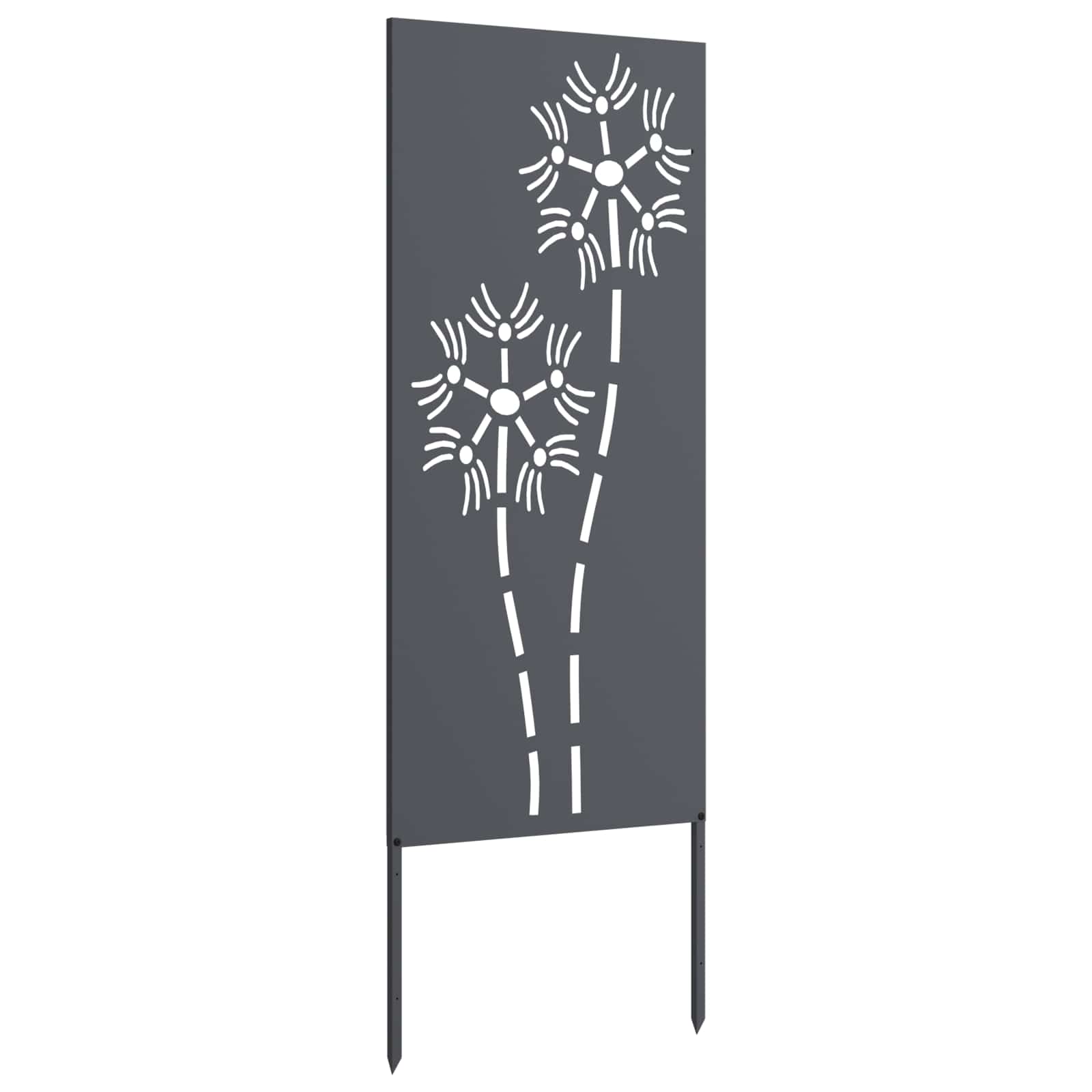 Tuin Privacy Screen Antraciet 50 x 140 cm Koudgewalst staal is nu te koop bij PeponiXL, paradijselijk wonen!