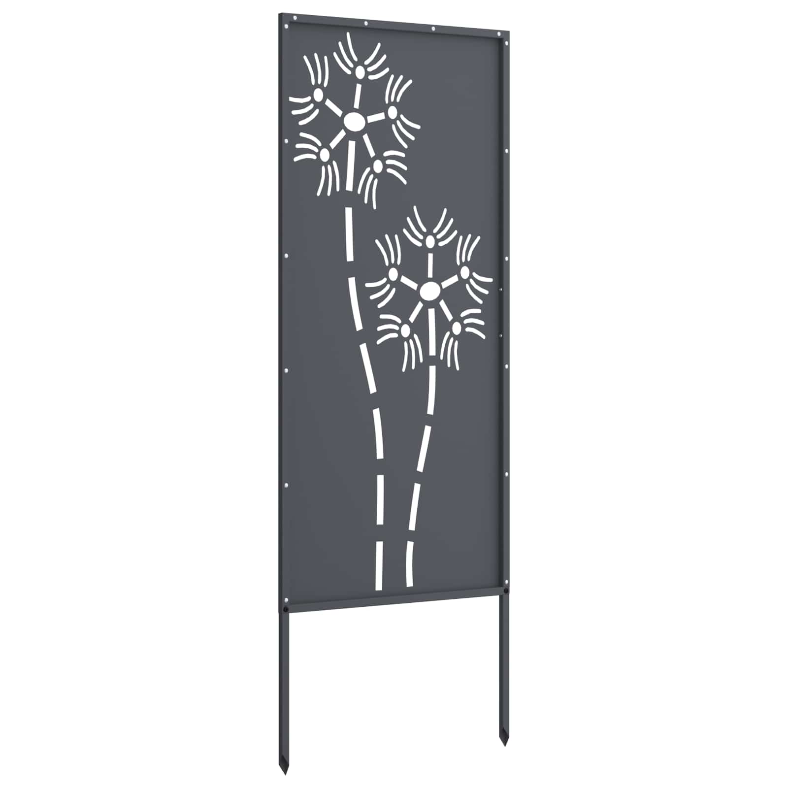 Tuin Privacy Screen Antraciet 50 x 140 cm Koudgewalst staal is nu te koop bij PeponiXL, paradijselijk wonen!