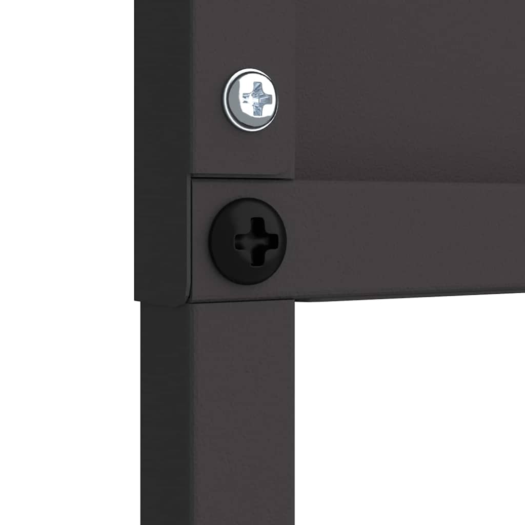 Tuin Privacy Screen Zwart 50 x 140 cm Koudgewalst staal is nu te koop bij PeponiXL, paradijselijk wonen!