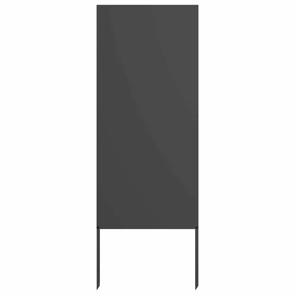 Tuin Privacy Screen Zwart 50 x 140 cm Koudgewalst staal is nu te koop bij PeponiXL, paradijselijk wonen!