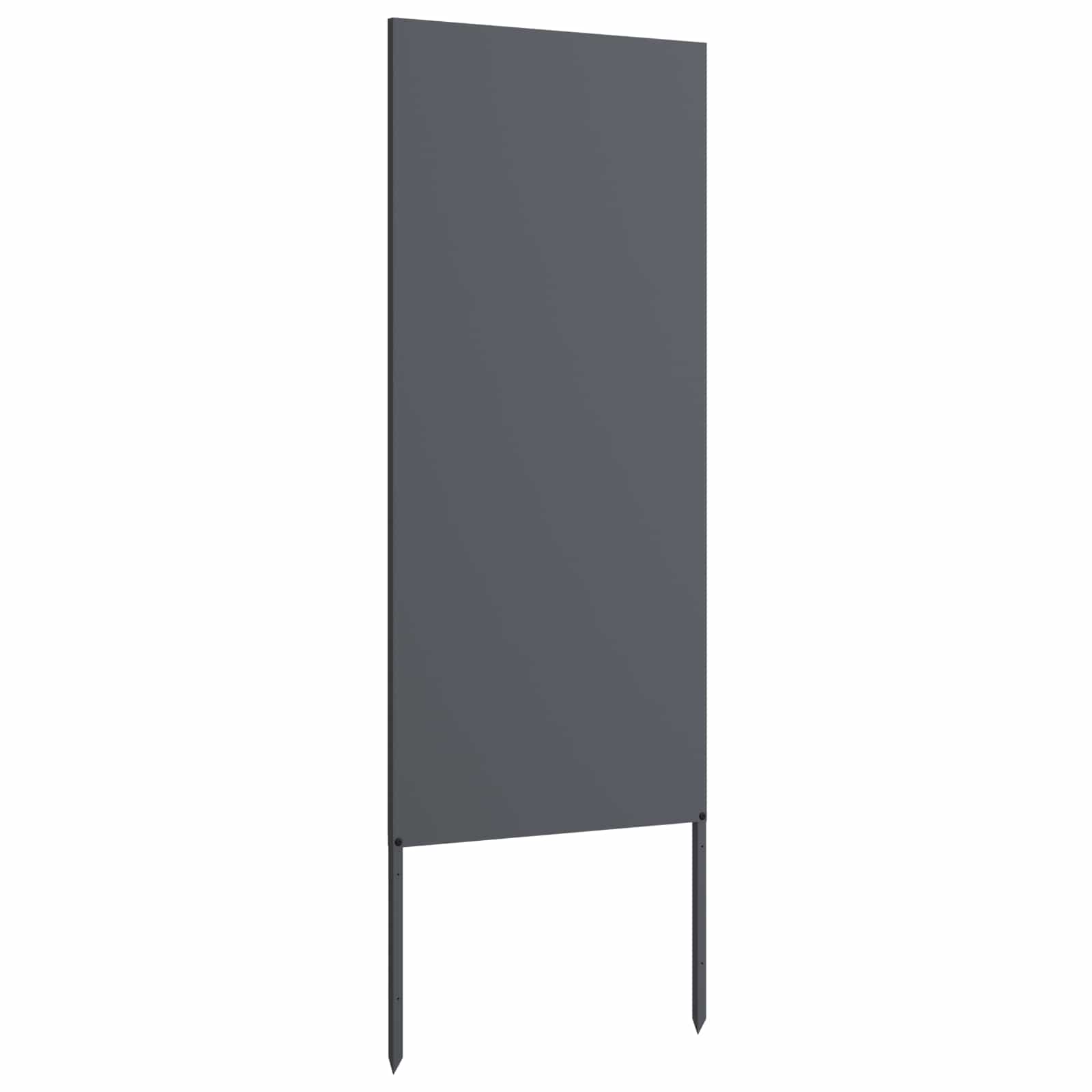 Tuin Privacy Screen Antraciet 50 x 140 cm Koudgewalst staal is nu te koop bij PeponiXL, paradijselijk wonen!