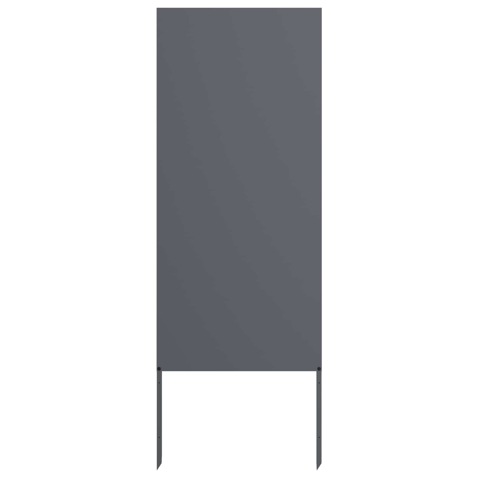 Tuin Privacy Screen Antraciet 50 x 140 cm Koudgewalst staal is nu te koop bij PeponiXL, paradijselijk wonen!