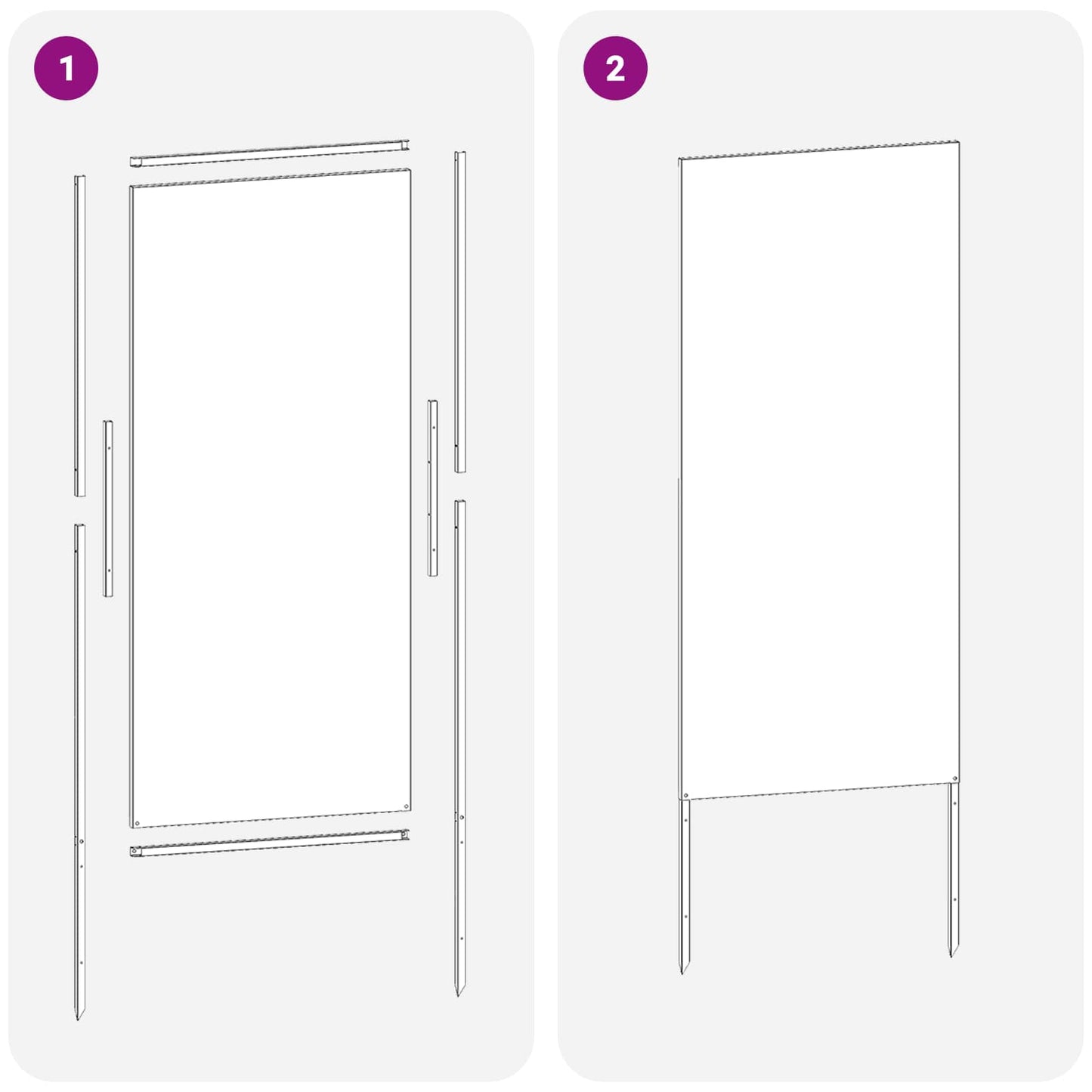 Tuin Privacy Screen Olijfgroen 50 x 140 cm Koudgewalst staal is nu te koop bij PeponiXL, paradijselijk wonen!