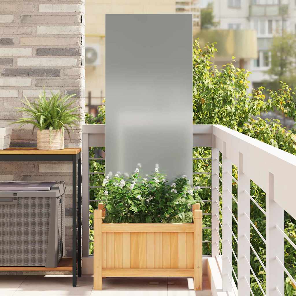 Tuin Privacy Screen Zilver 50 x 140 cm Gegalvaniseerd staal is nu te koop bij PeponiXL, paradijselijk wonen!