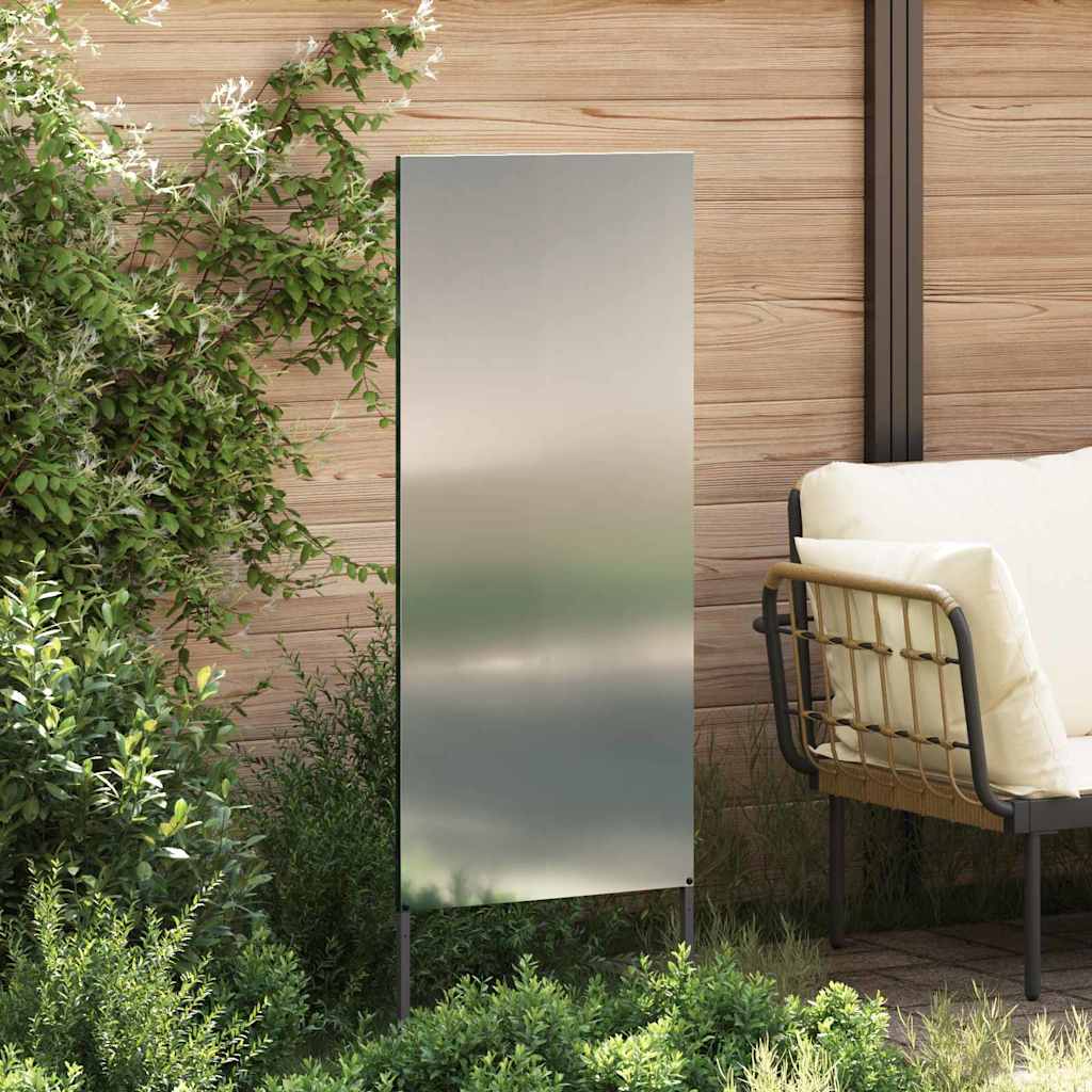 Tuin Privacy Screen Zilver 50 x 140 cm Gegalvaniseerd staal is nu te koop bij PeponiXL, paradijselijk wonen!