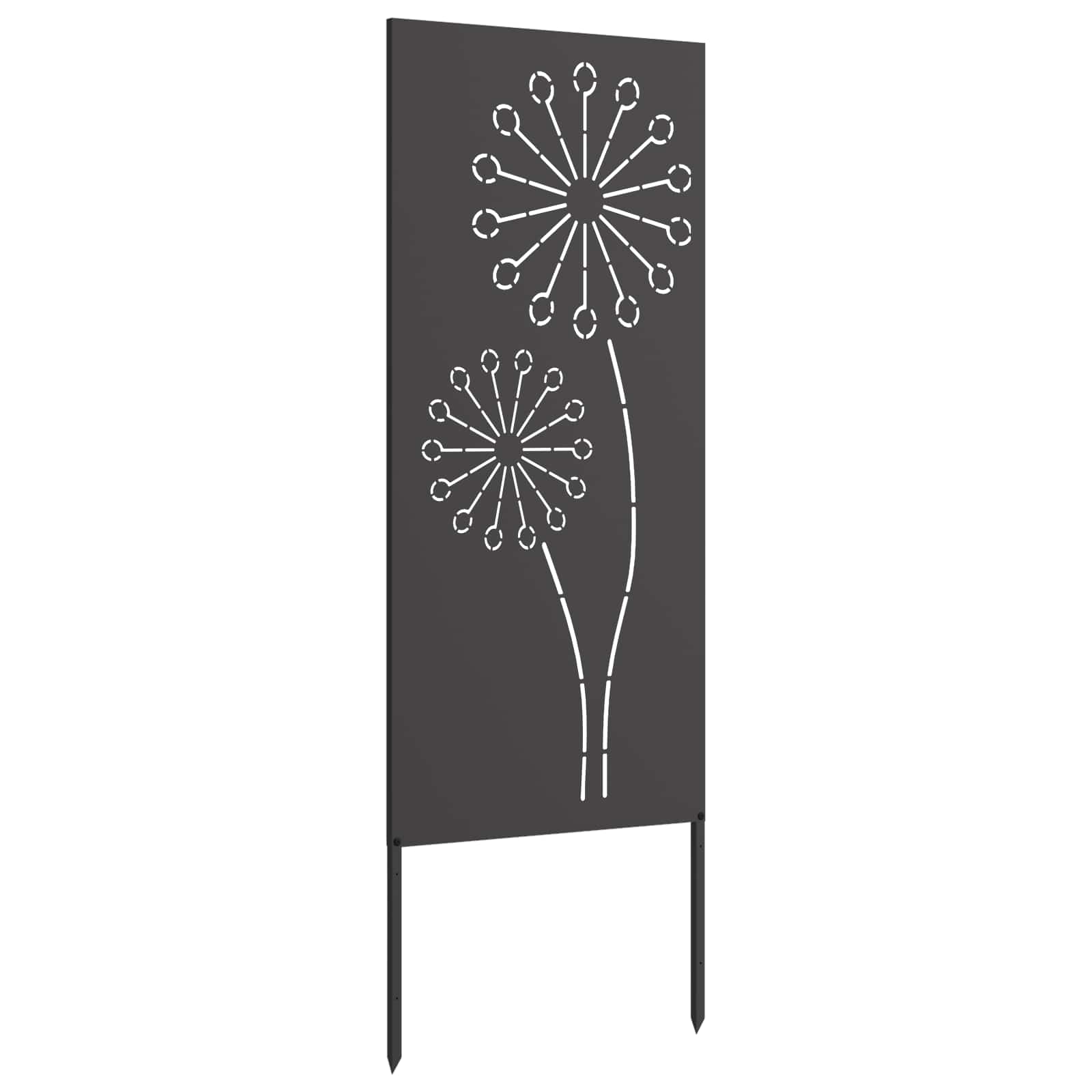 Tuin Privacy Screen Zwart 50 x 140 cm Koudgewalst staal is nu te koop bij PeponiXL, paradijselijk wonen!