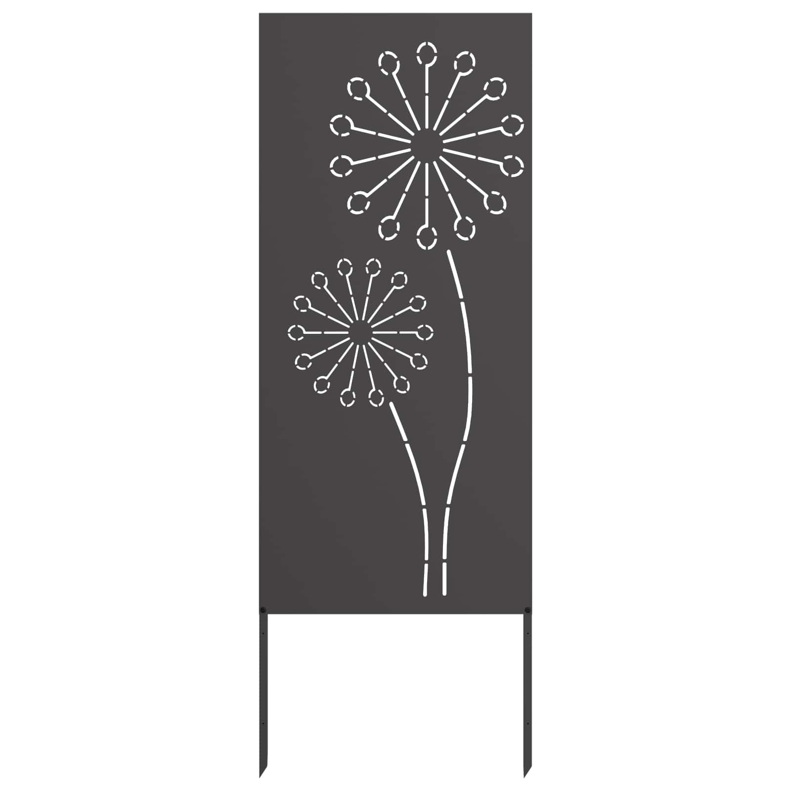 Tuin Privacy Screen Zwart 50 x 140 cm Koudgewalst staal is nu te koop bij PeponiXL, paradijselijk wonen!