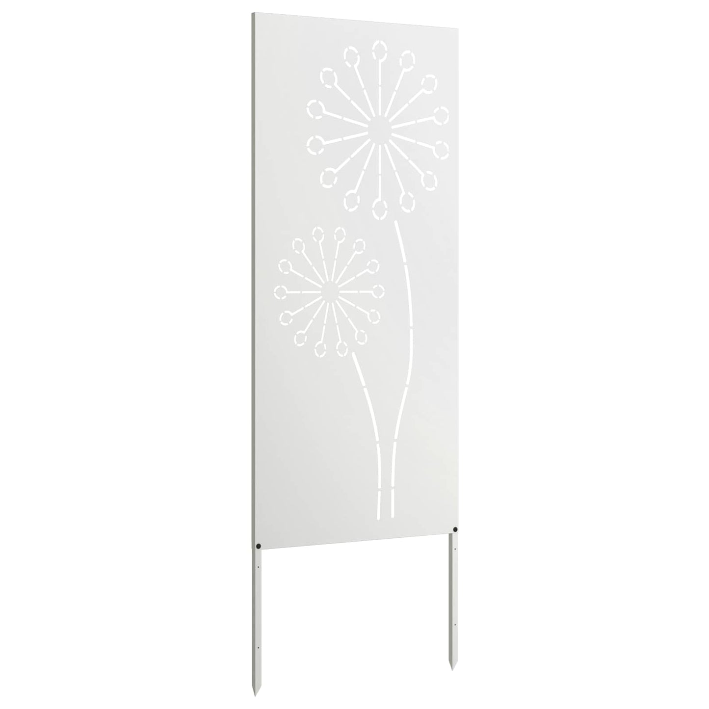 Tuin Privacy Screen Fretwerk Wit 50 x 140 cm Koudgewalst staal is nu te koop bij PeponiXL, paradijselijk wonen!