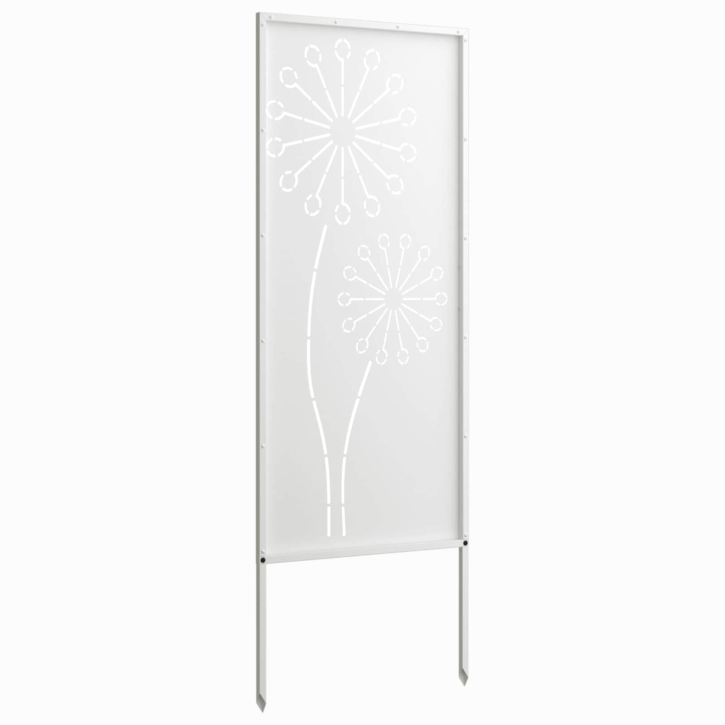 Tuin Privacy Screen Fretwerk Wit 50 x 140 cm Koudgewalst staal is nu te koop bij PeponiXL, paradijselijk wonen!