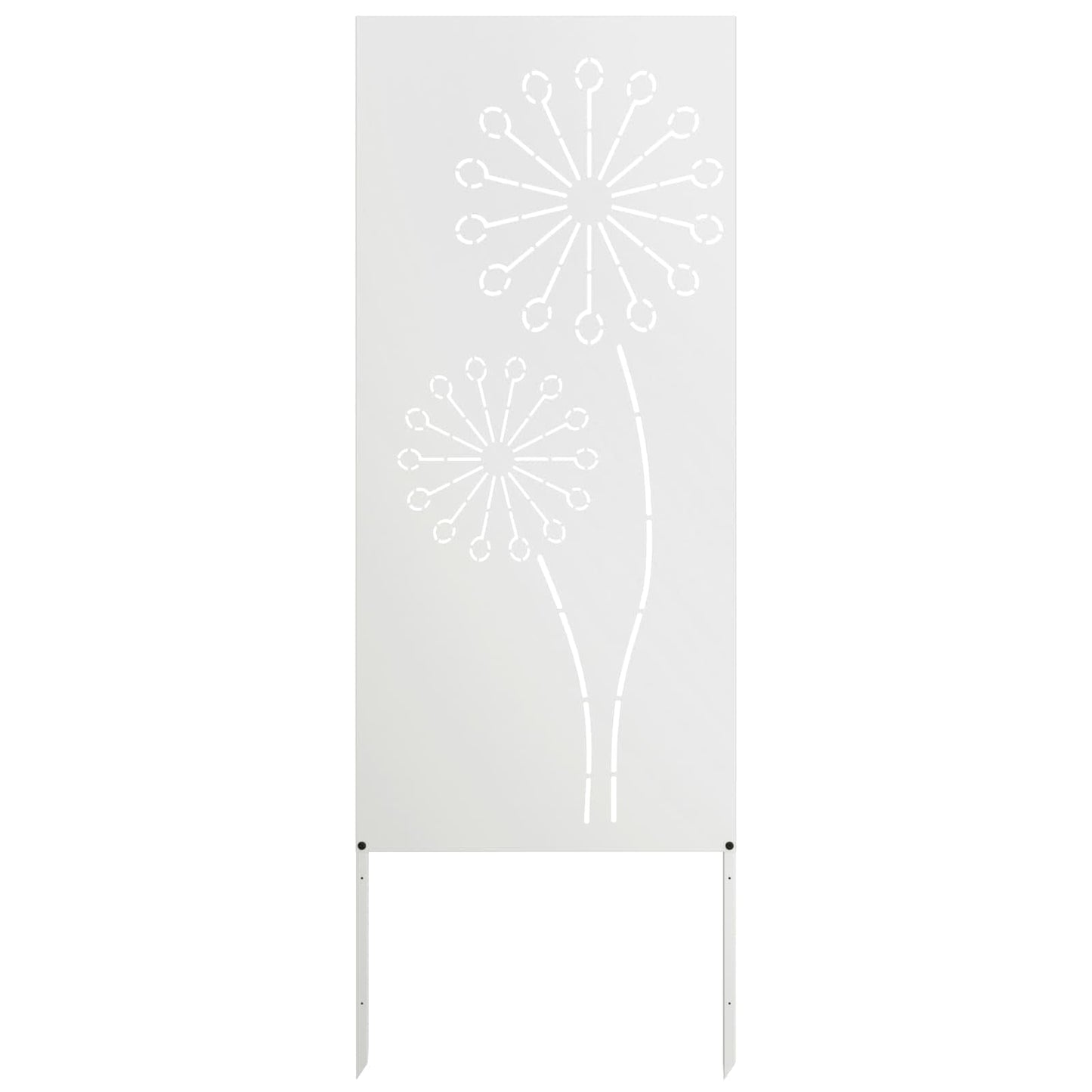 Tuin Privacy Screen Fretwerk Wit 50 x 140 cm Koudgewalst staal is nu te koop bij PeponiXL, paradijselijk wonen!