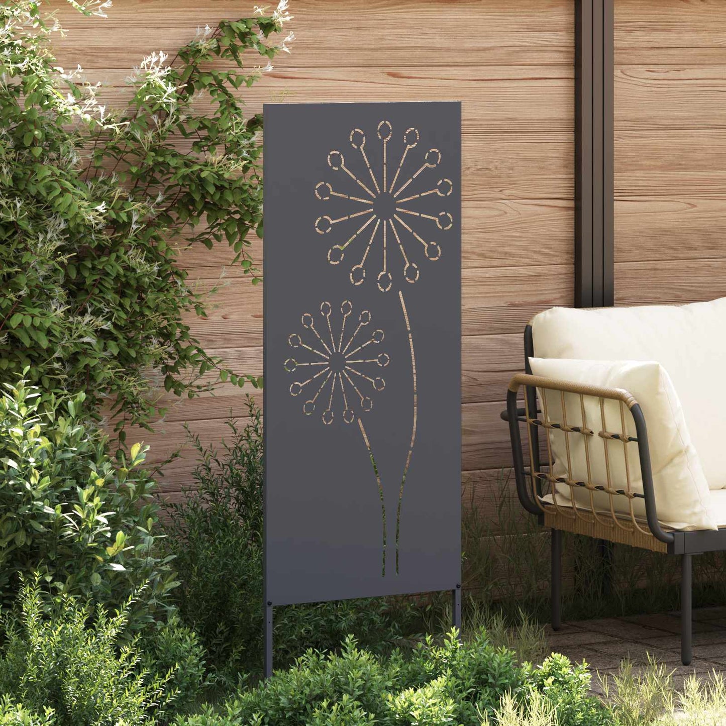 Tuin Privacy Screen Antraciet 50 x 140 cm Koudgewalst staal is nu te koop bij PeponiXL, paradijselijk wonen!