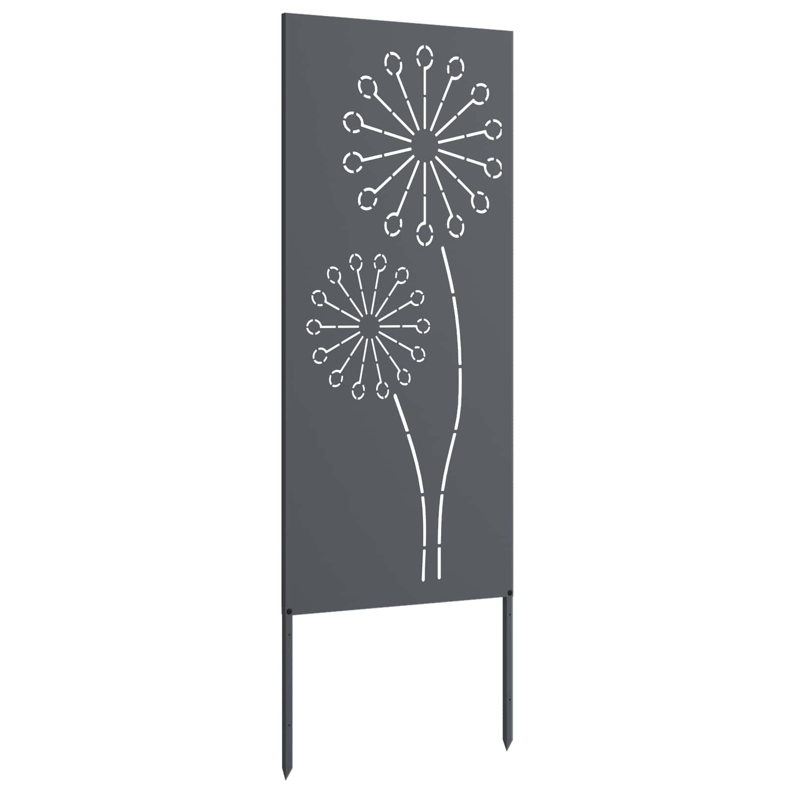 Tuin Privacy Screen Antraciet 50 x 140 cm Koudgewalst staal is nu te koop bij PeponiXL, paradijselijk wonen!