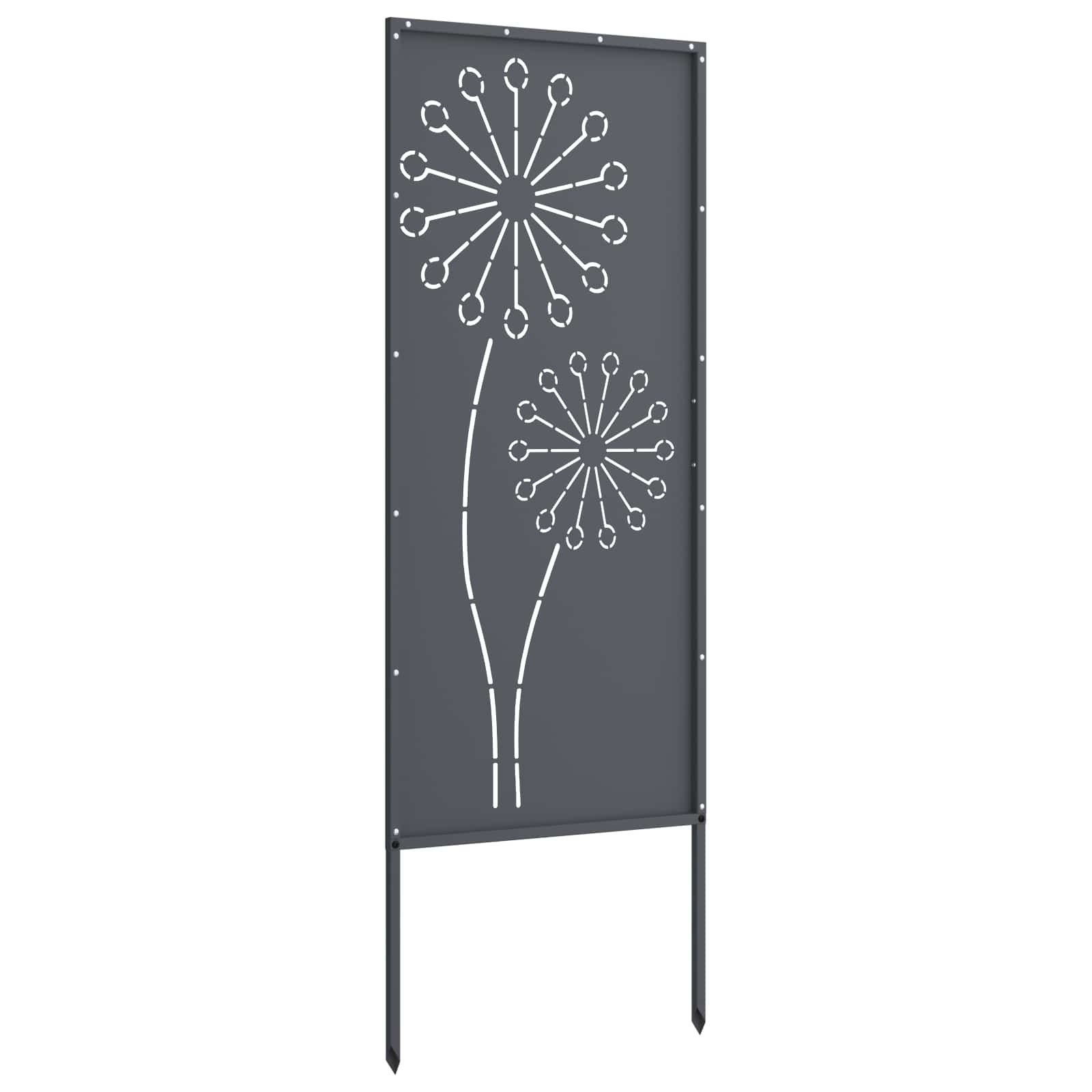 Tuin Privacy Screen Antraciet 50 x 140 cm Koudgewalst staal is nu te koop bij PeponiXL, paradijselijk wonen!