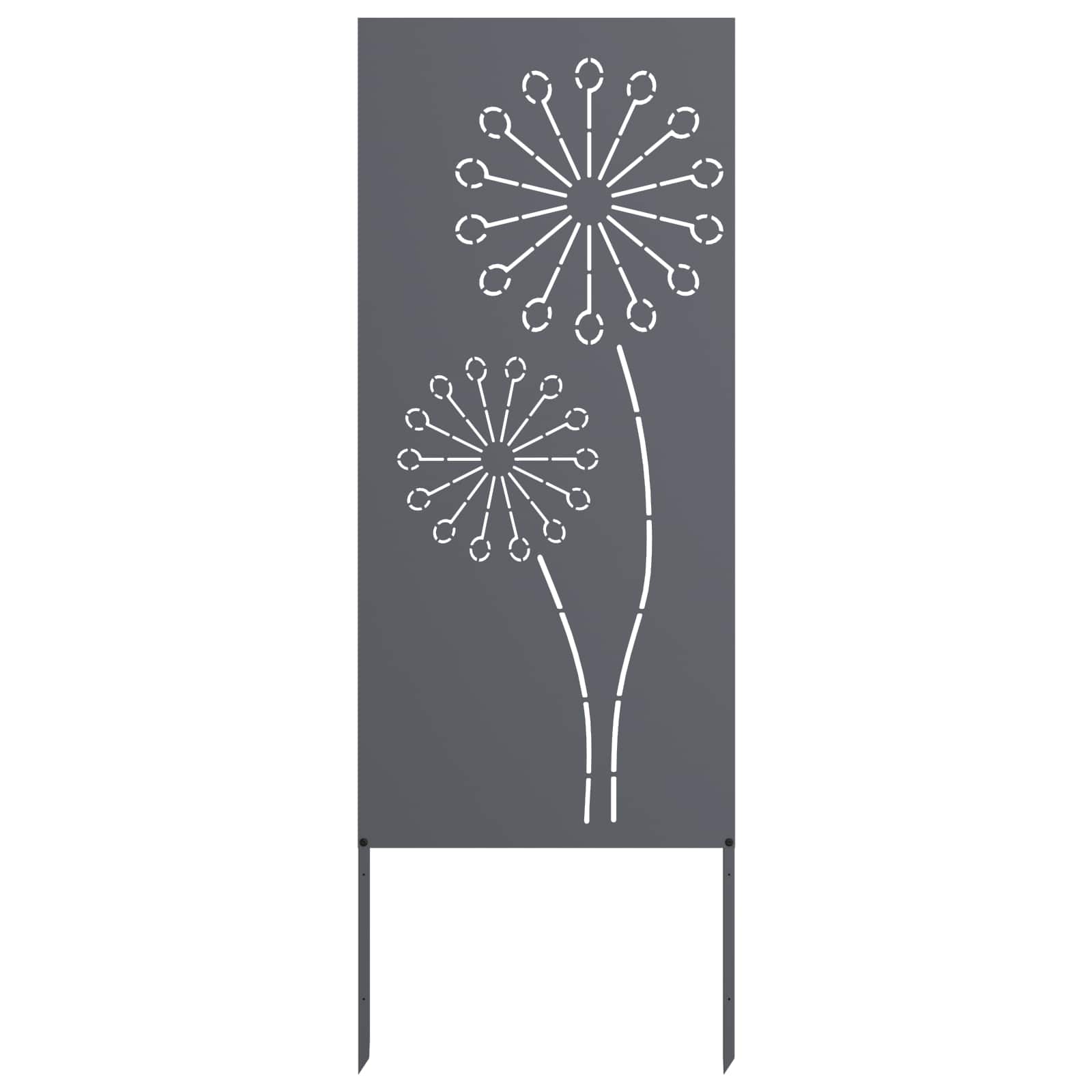 Tuin Privacy Screen Antraciet 50 x 140 cm Koudgewalst staal is nu te koop bij PeponiXL, paradijselijk wonen!