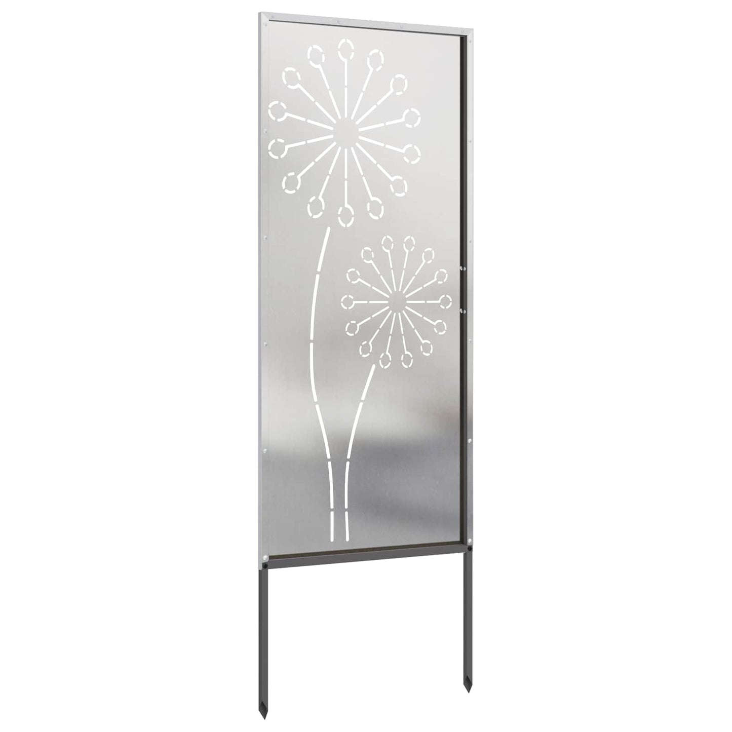Tuin Privacy Screen Fretwerk Zilver 50 x 140 cm Roestvrij staal is nu te koop bij PeponiXL, paradijselijk wonen!