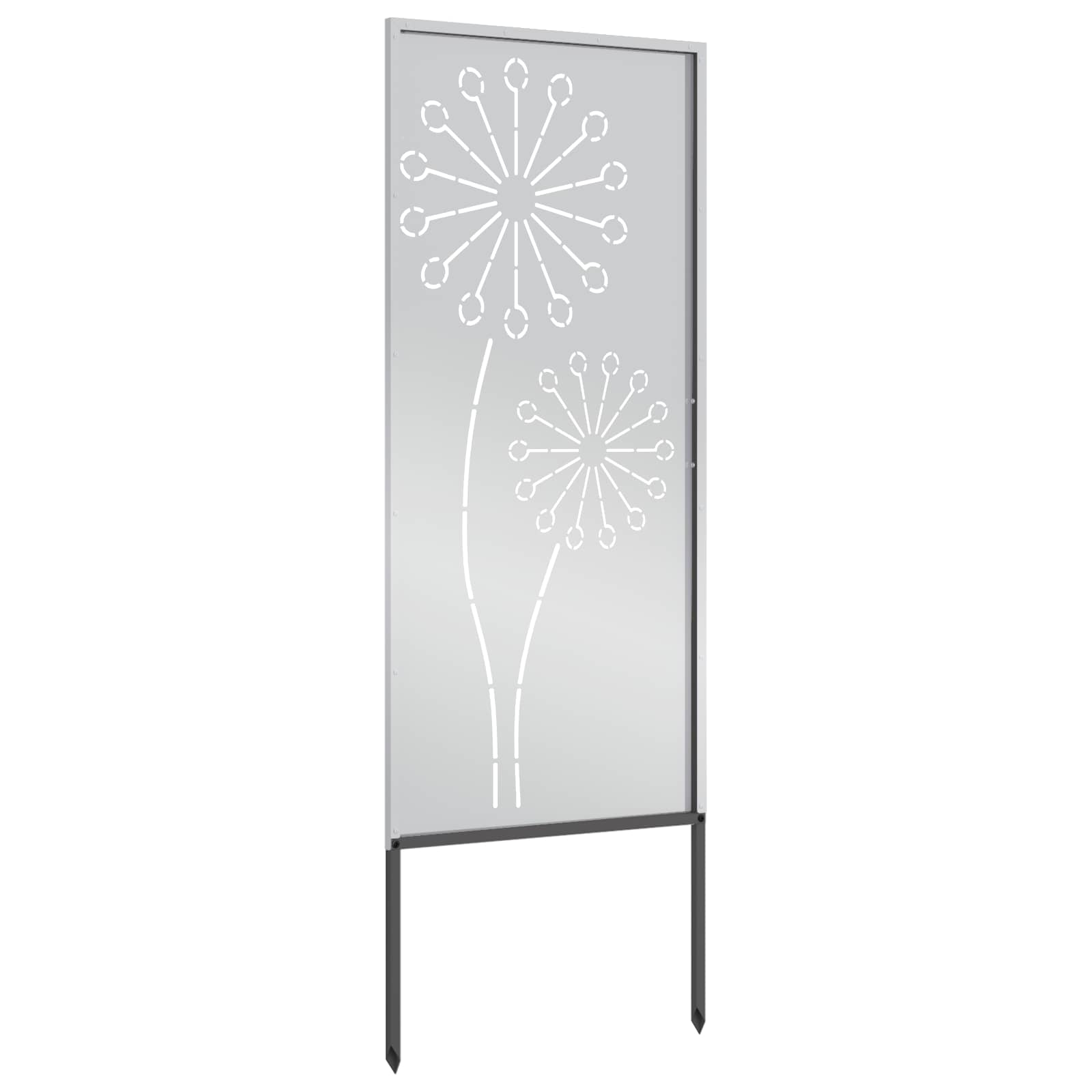 Tuin Privacy Screen Zilver 50 x 140 cm Gegalvaniseerd staal is nu te koop bij PeponiXL, paradijselijk wonen!