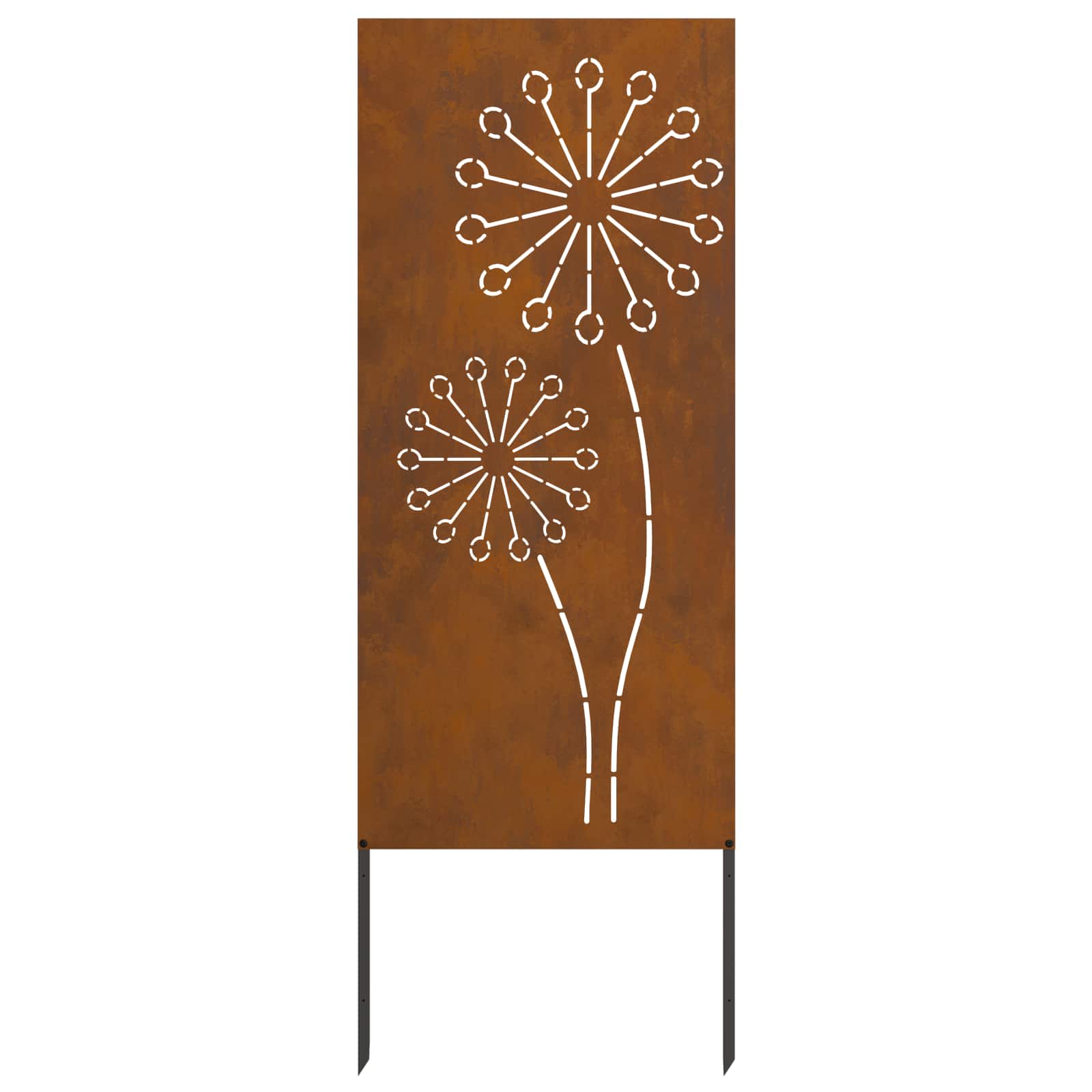 Tuin Privacy Screen Fretwerk Roestig 50 x 140 cm Cortenstaal is nu te koop bij PeponiXL, paradijselijk wonen!