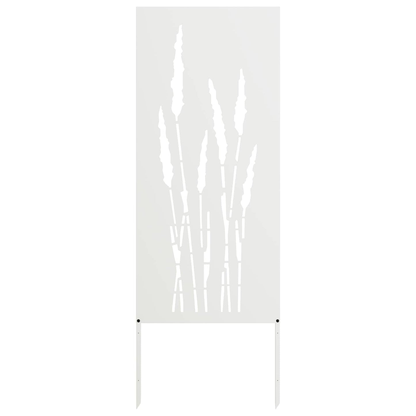 Tuin Privacy Screen Bloemen Wit 50 x 140 cm Koudgewalst staal is nu te koop bij PeponiXL, paradijselijk wonen!