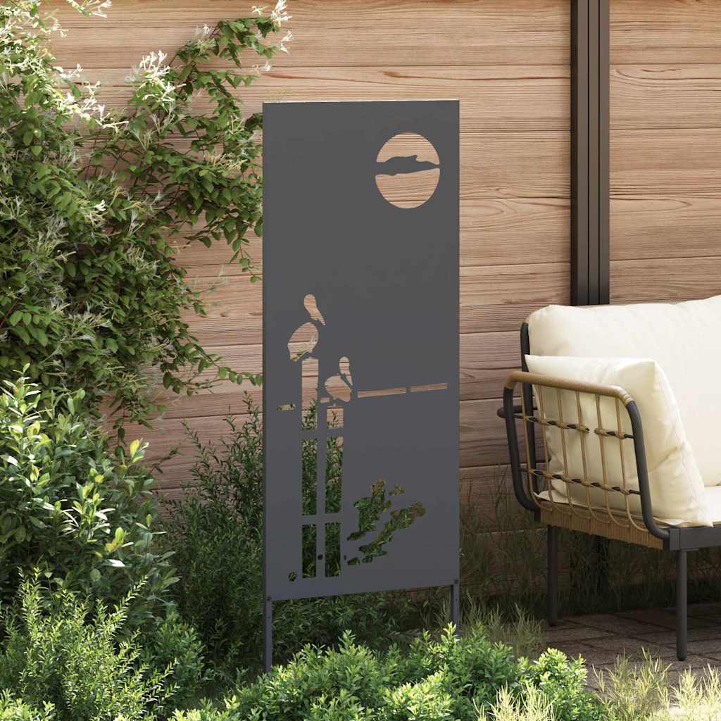 Tuin Privacy Screen Antraciet 50 x 140 cm Koudgewalst staal is nu te koop bij PeponiXL, paradijselijk wonen!