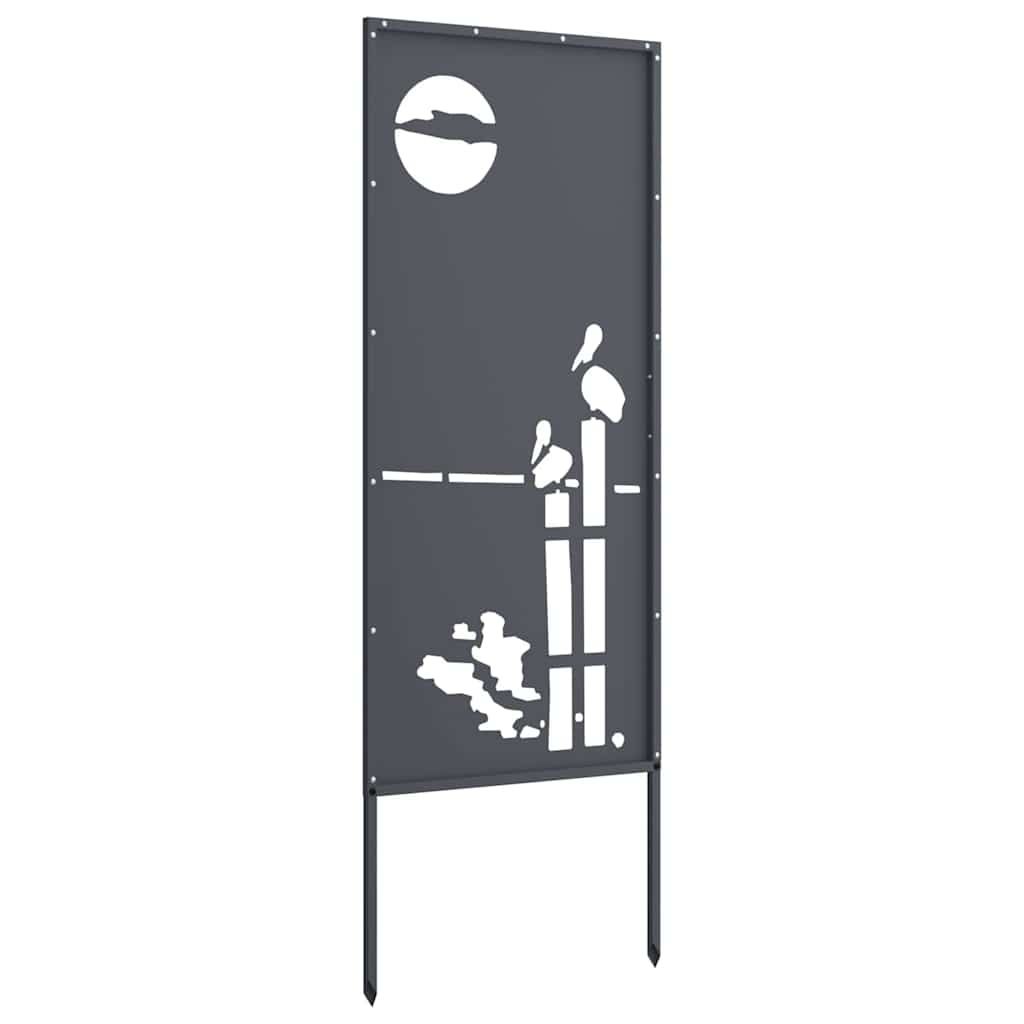 Tuin Privacy Screen Antraciet 50 x 140 cm Koudgewalst staal is nu te koop bij PeponiXL, paradijselijk wonen!