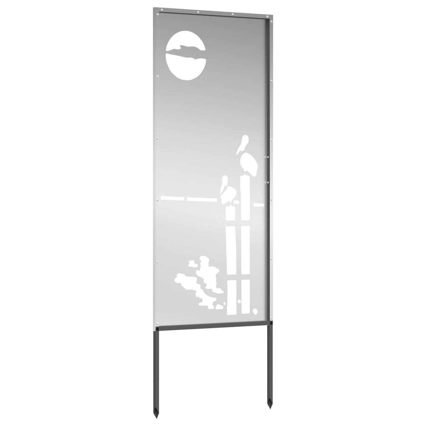 Tuin Privacy Screen Zilver 50 x 140 cm Gegalvaniseerd staal is nu te koop bij PeponiXL, paradijselijk wonen!