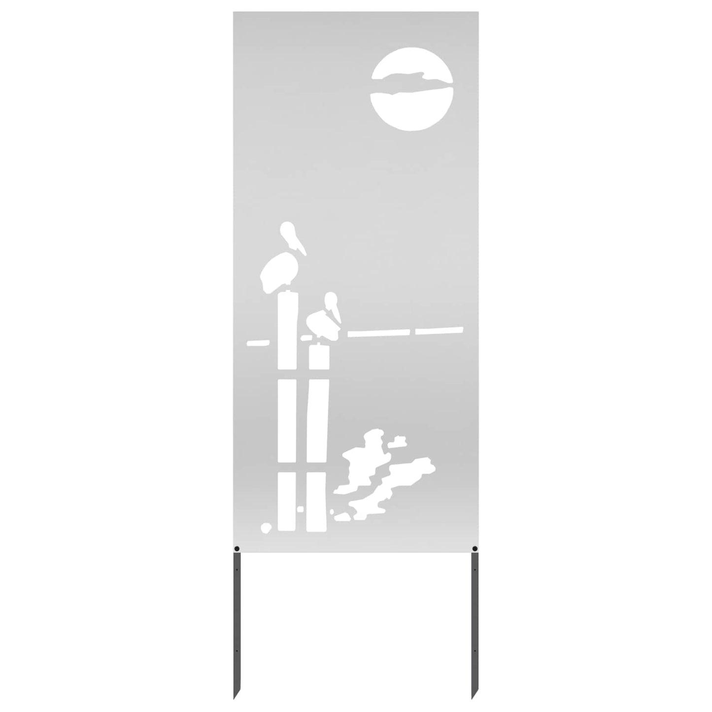 Tuin Privacy Screen Zilver 50 x 140 cm Gegalvaniseerd staal is nu te koop bij PeponiXL, paradijselijk wonen!