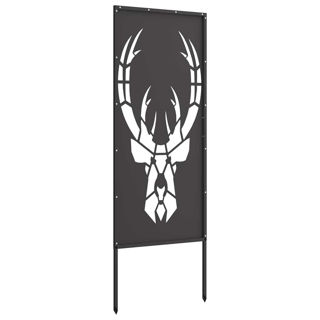 Tuin Privacy Screen Zwart 50 x 140 cm Koudgewalst staal is nu te koop bij PeponiXL, paradijselijk wonen!