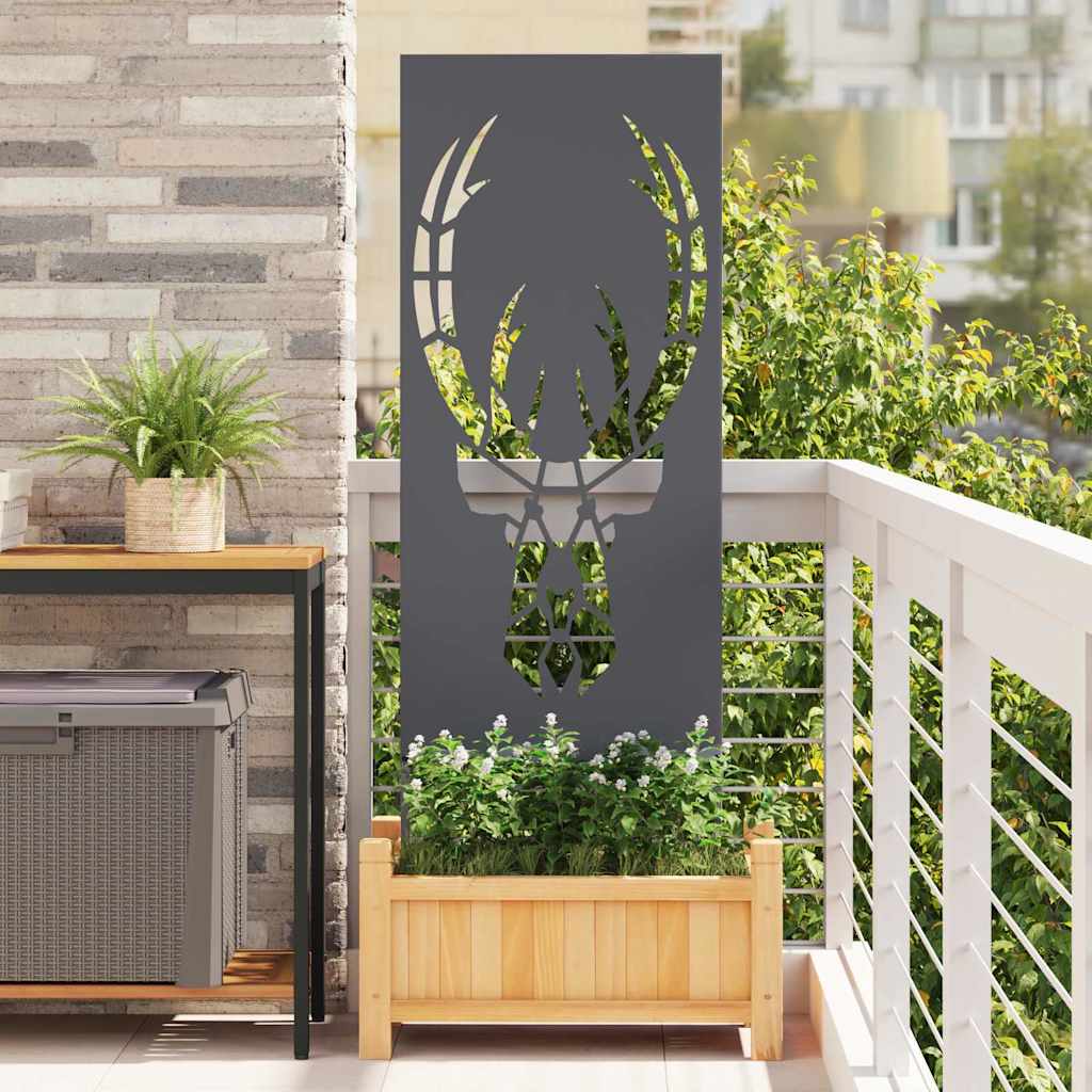 Tuin Privacy Screen Antraciet 50 x 140 cm Koudgewalst staal is nu te koop bij PeponiXL, paradijselijk wonen!