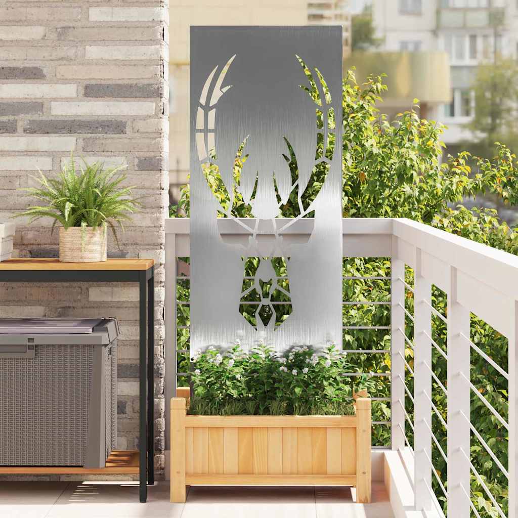 Tuin Privacy Screen Zilver 50 x 140 cm Roestvrij staal is nu te koop bij PeponiXL, paradijselijk wonen!