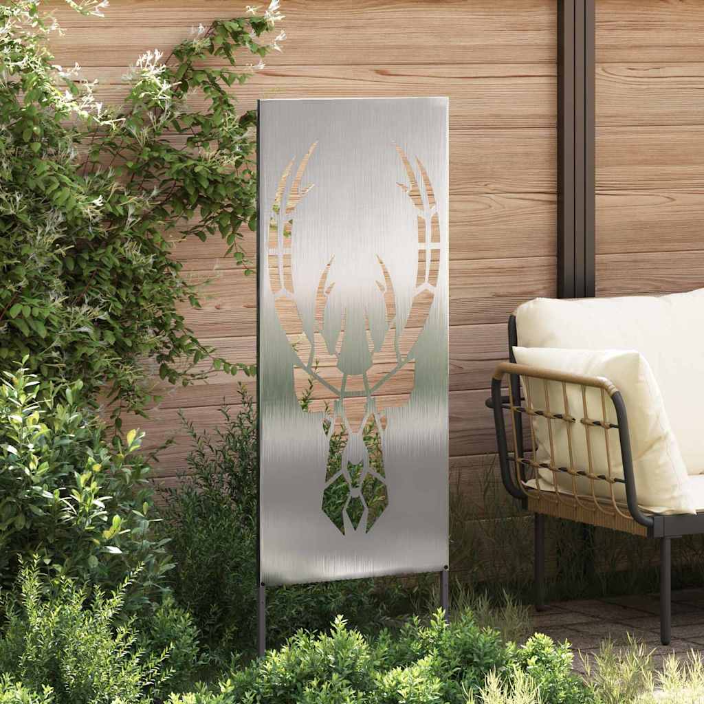 Tuin Privacy Screen Zilver 50 x 140 cm Roestvrij staal is nu te koop bij PeponiXL, paradijselijk wonen!