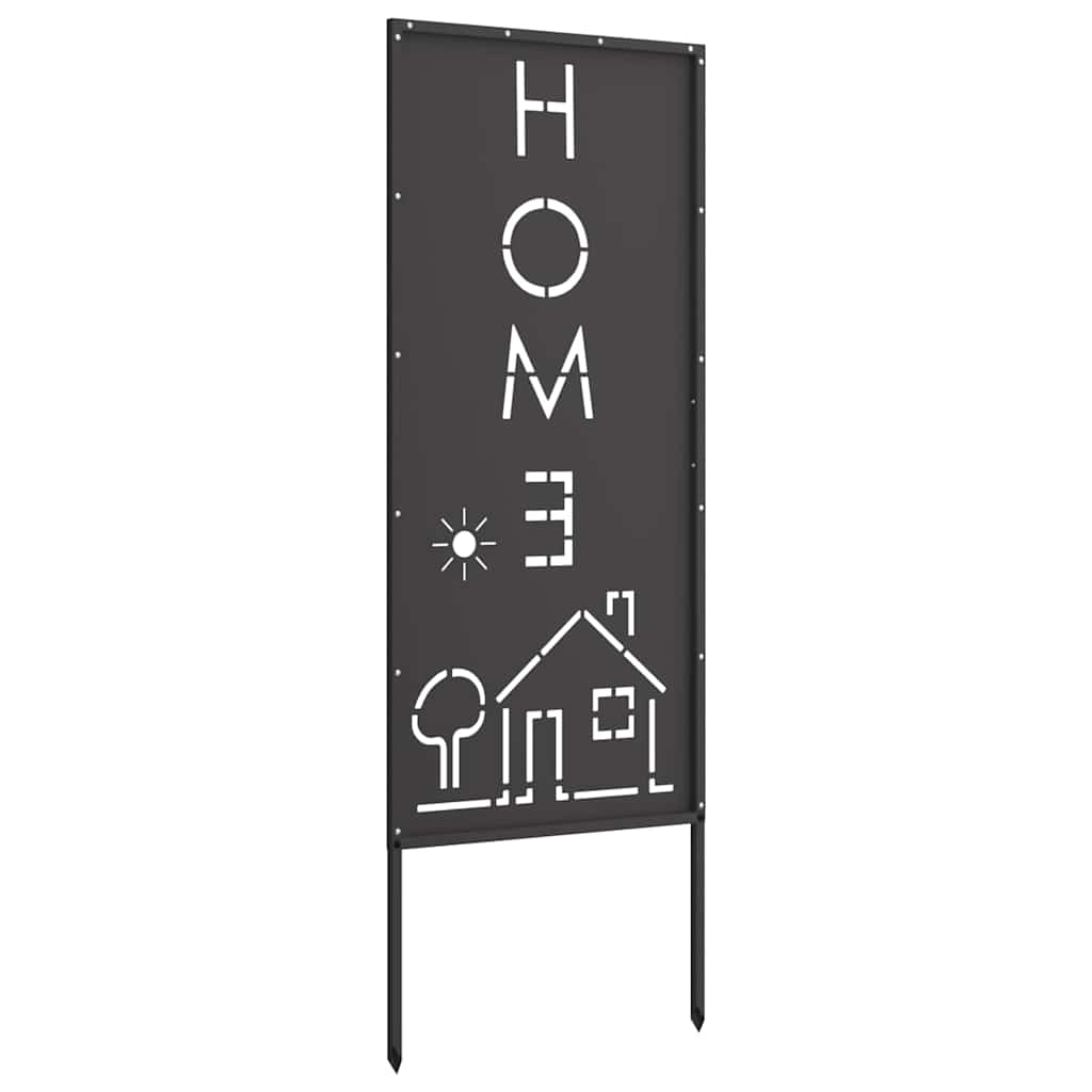 Tuin Privacy Screen Zwart 50 x 140 cm Koudgewalst staal is nu te koop bij PeponiXL, paradijselijk wonen!
