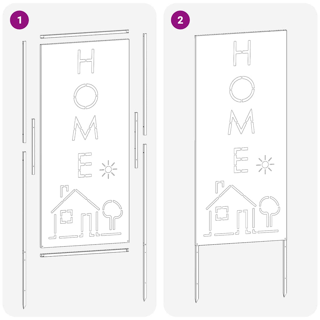 Tuin Privacy Screen Fretwerk Wit 50 x 140 cm Koudgewalst staal is nu te koop bij PeponiXL, paradijselijk wonen!