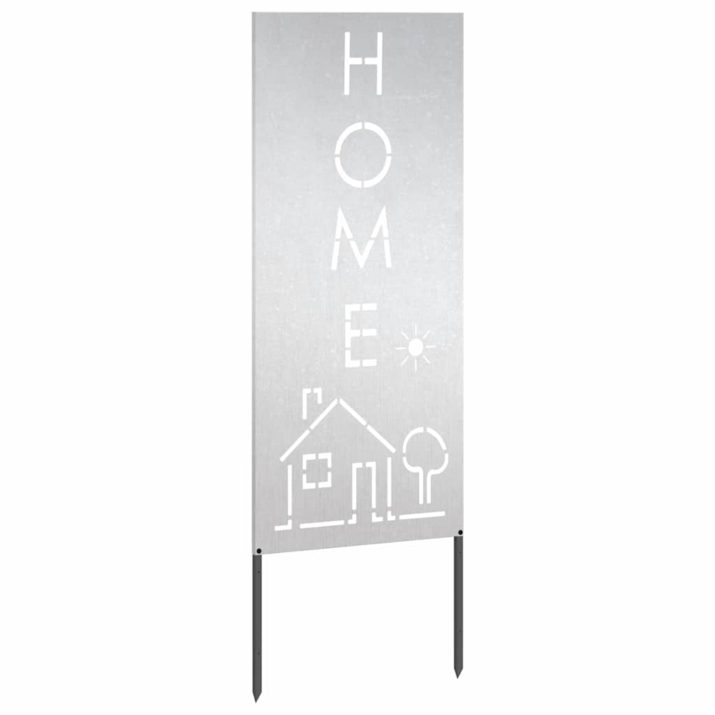 Tuin Privacy Screen Fretwerk Zilver 50 x 140 cm Roestvrij staal is nu te koop bij PeponiXL, paradijselijk wonen!