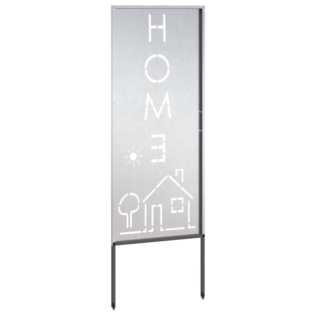 Tuin Privacy Screen Fretwerk Zilver 50 x 140 cm Roestvrij staal is nu te koop bij PeponiXL, paradijselijk wonen!