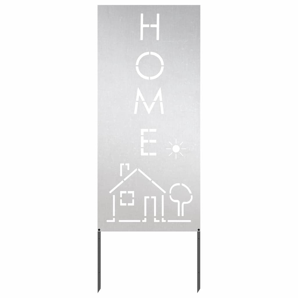 Tuin Privacy Screen Fretwerk Zilver 50 x 140 cm Roestvrij staal is nu te koop bij PeponiXL, paradijselijk wonen!