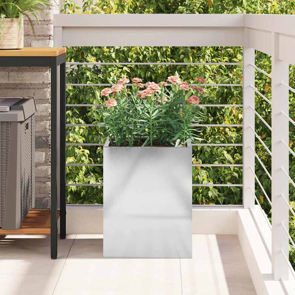 Tuin Bloempot Roestvrij staal 32 x 32 x 40 cm Roestvrij staal is nu te koop bij PeponiXL, paradijselijk wonen!