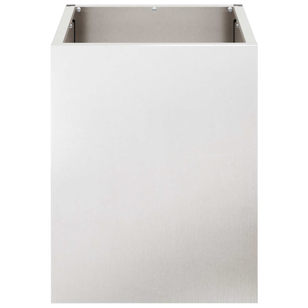 Tuin Bloempot Roestvrij staal 32 x 32 x 40 cm Roestvrij staal is nu te koop bij PeponiXL, paradijselijk wonen!