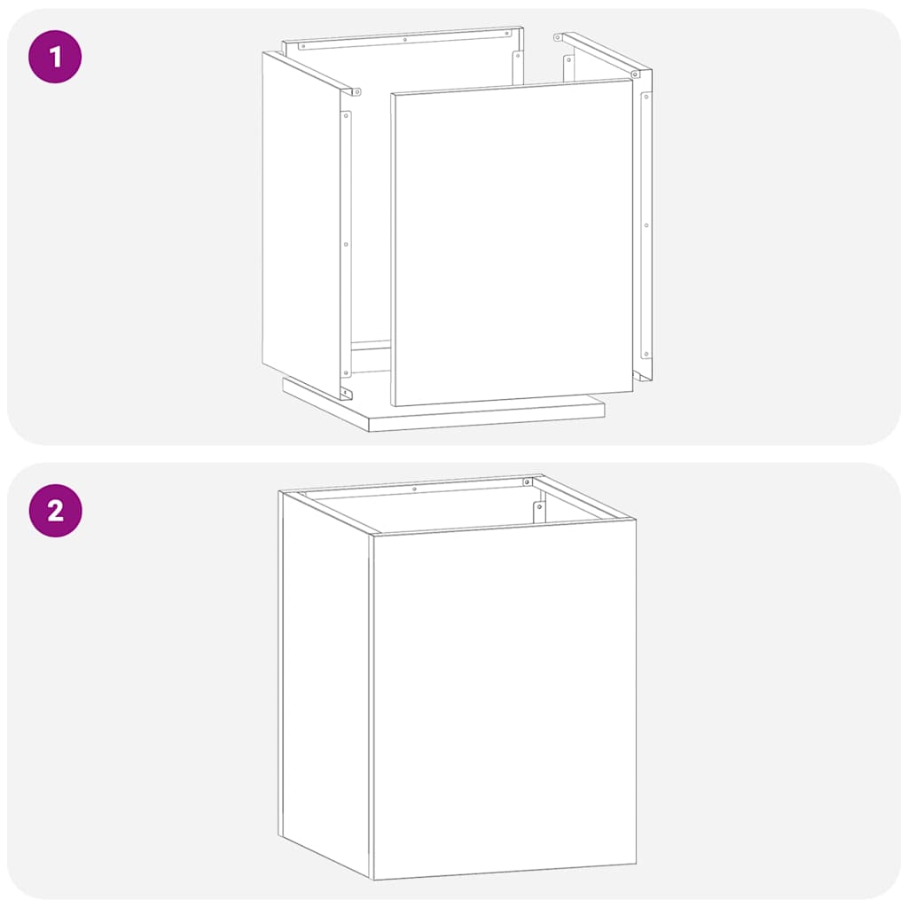 Tuin Bloempot Gegalvaniseerd staal 32 x 32 x 40 cm is nu te koop bij PeponiXL, paradijselijk wonen!