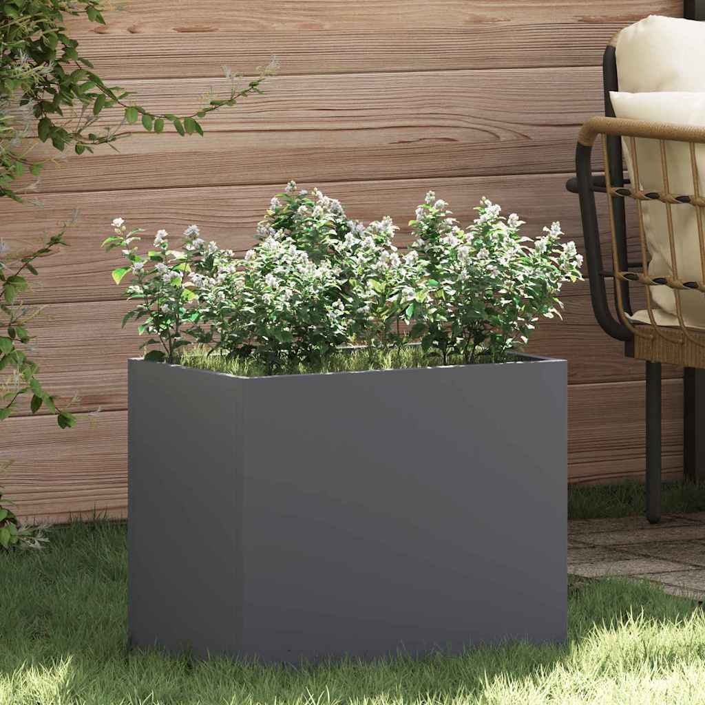 Plantenbak Antraciet 50 x 32 x 40 cm Koudgewalst staal is nu te koop bij PeponiXL, paradijselijk wonen!
