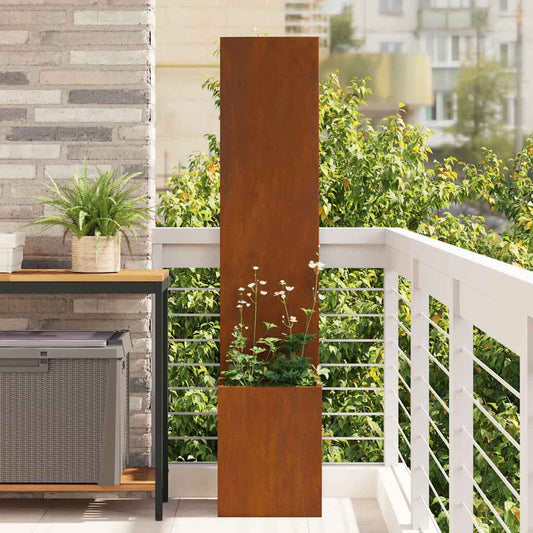 Tuin Privacy Screen Fretwerk Roestig 32 x 150 cm Cortenstaal is nu te koop bij PeponiXL, paradijselijk wonen!