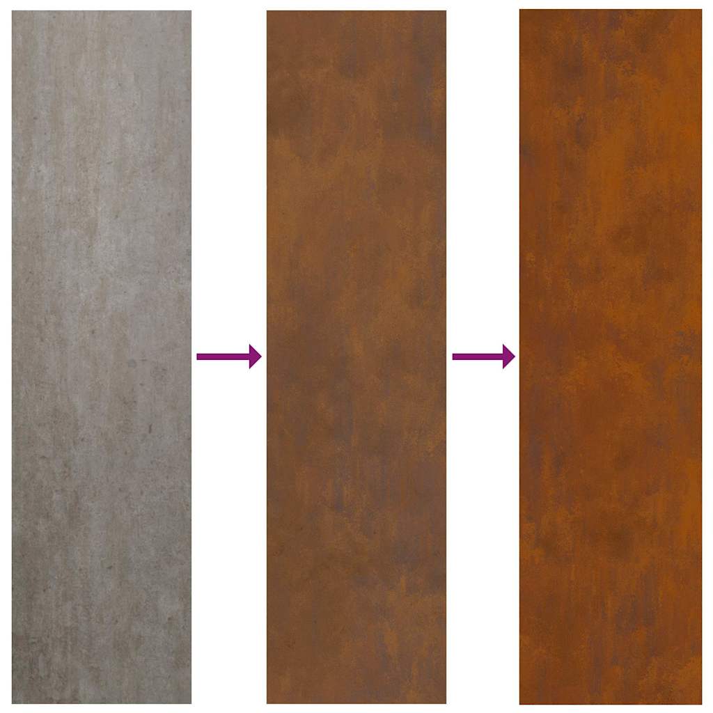 Tuin Privacy Screen Roestig 50 x 32 x 150 cm Cortenstaal is nu te koop bij PeponiXL, paradijselijk wonen!