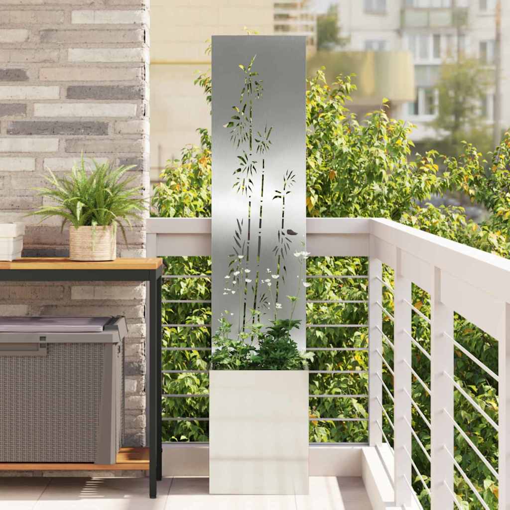 Tuin Privacy Screen Zilver 32 x 150 cm Gegalvaniseerd staal is nu te koop bij PeponiXL, paradijselijk wonen!