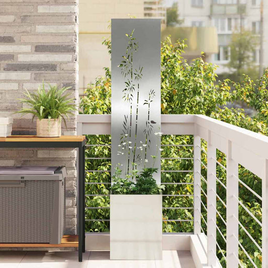 Tuin Privacy Screen Zilver 32 x 150 cm Gegalvaniseerd staal is nu te koop bij PeponiXL, paradijselijk wonen!
