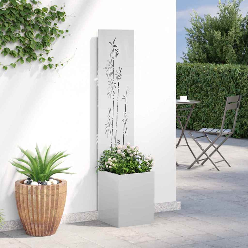 Tuin Privacy Screen Zilver 32 x 150 cm Gegalvaniseerd staal is nu te koop bij PeponiXL, paradijselijk wonen!