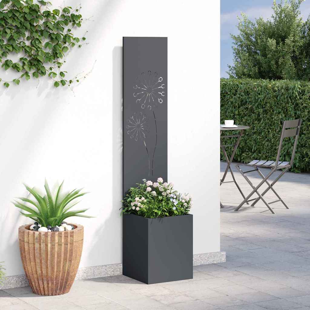 Tuin Privacy Screen Antraciet 32 x 150 cm Koudgewalst staal is nu te koop bij PeponiXL, paradijselijk wonen!